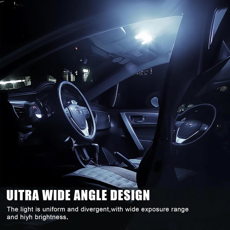 AMZAUTO LED Lights for Car 42 PCS Bright White Interior LED Bulbs Kit, T10 31mm 36mm 41mm Reading License Plate Light, Plug and Play for Car Interior Indoor Map Dome Side Marker Bulbs - Image 4